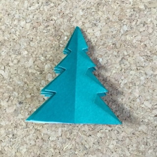 クリスマスツリーの折り方17-3
